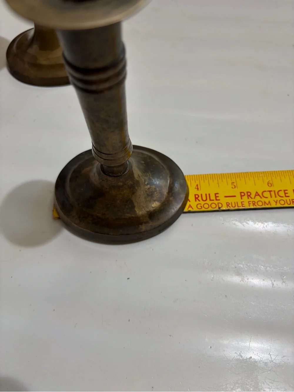 Brass Candlestick Pair - Brown Brass Home Accents